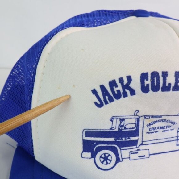 Vintage Jack Cole Trucking Hat Mens Mesh Trucker Adjustable Snapback M/L - Picture 9 of 11